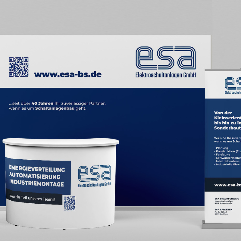 Messestand als Teil einer granzheitlichen medialen Betreuung | esa