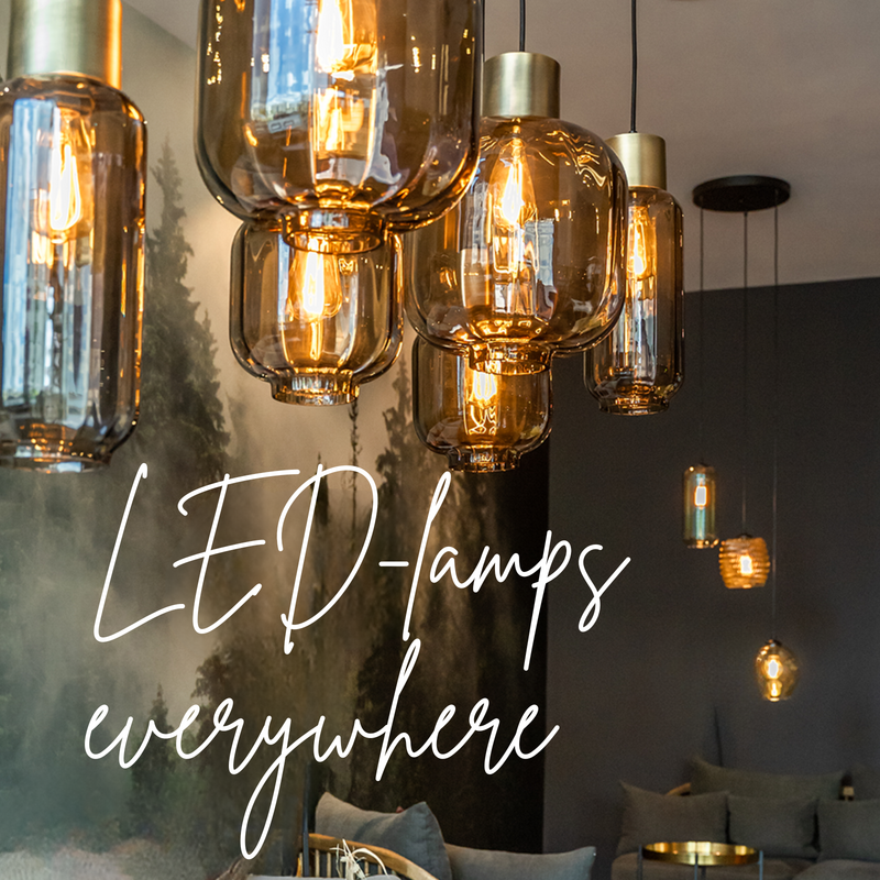 Our lamps contain only LED light bulbs.