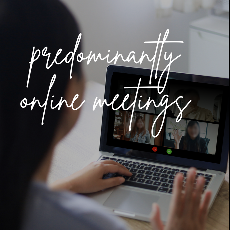 We save a lot of CO2 by holding online meetings.