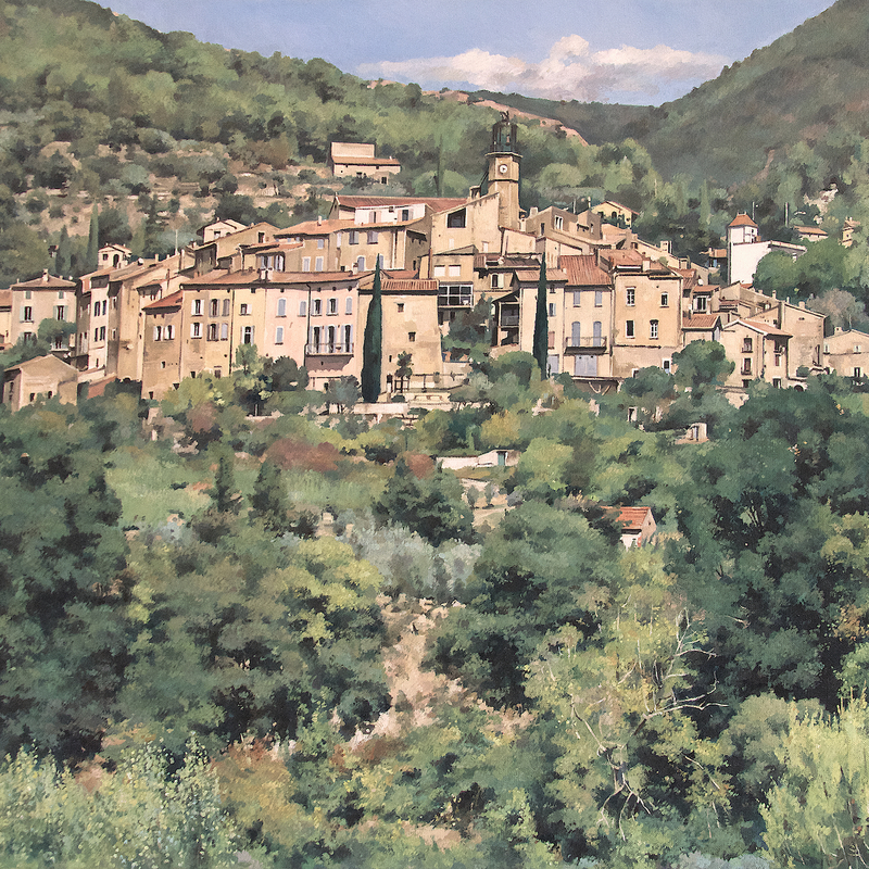 venterol - auvergne-rhône-alpes 2025, 60 x 75 cm, öl auf leinwand