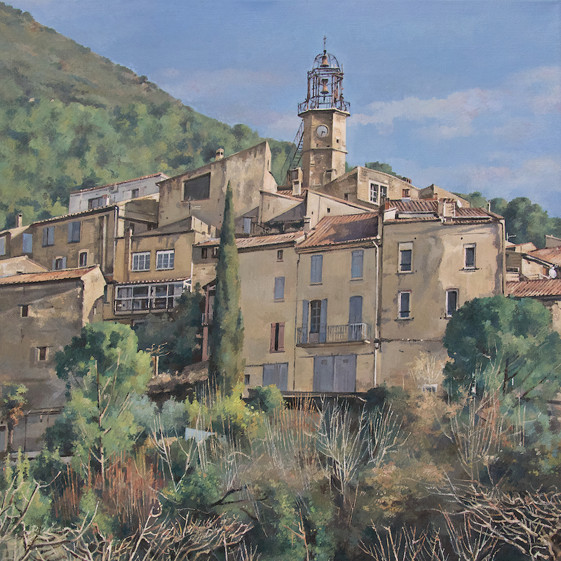 venterol - auvergne-rhône-alpes 2026, 55 x 44 cm, öl auf leinwand