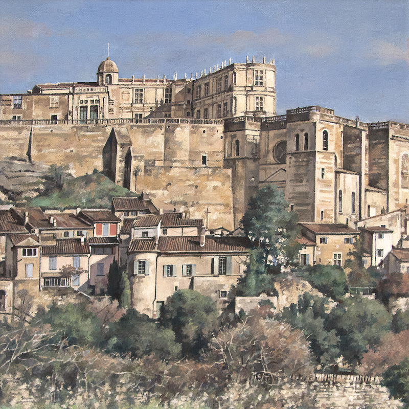 grignan - auvergne-rhône-alpes 2026, 44 x 36 cm, huile sur toile