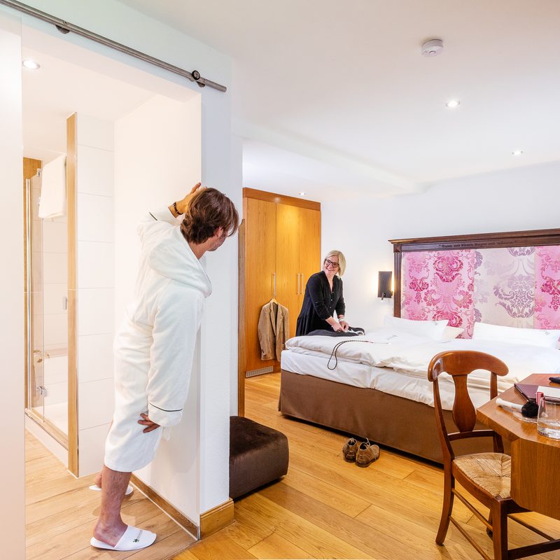 eines unserer individuell eingerichteten Doppelzimmer Comfort im Stammhaus