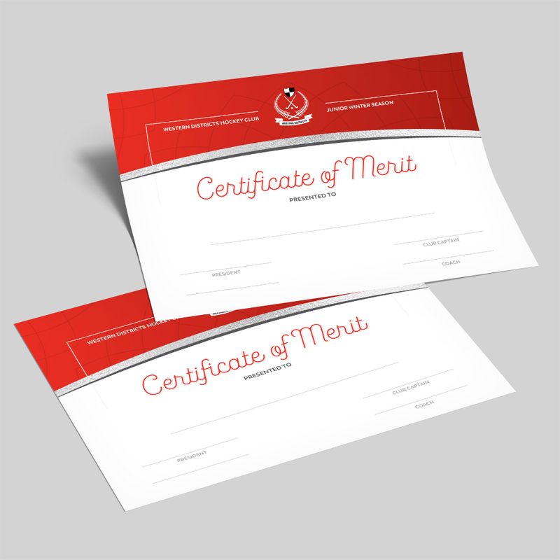 Junior participation certificates