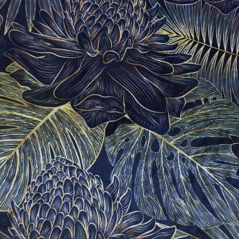 Dessin GINGER FLOWER col. 5030 Royal Blue
