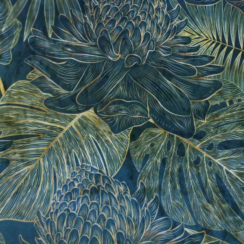Dessin GINGER FLOWER col. 5483 Petrol