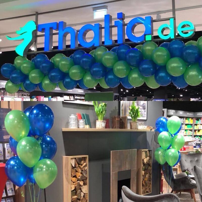 Ballongirlande bestellen zur Geschäfteröffnung