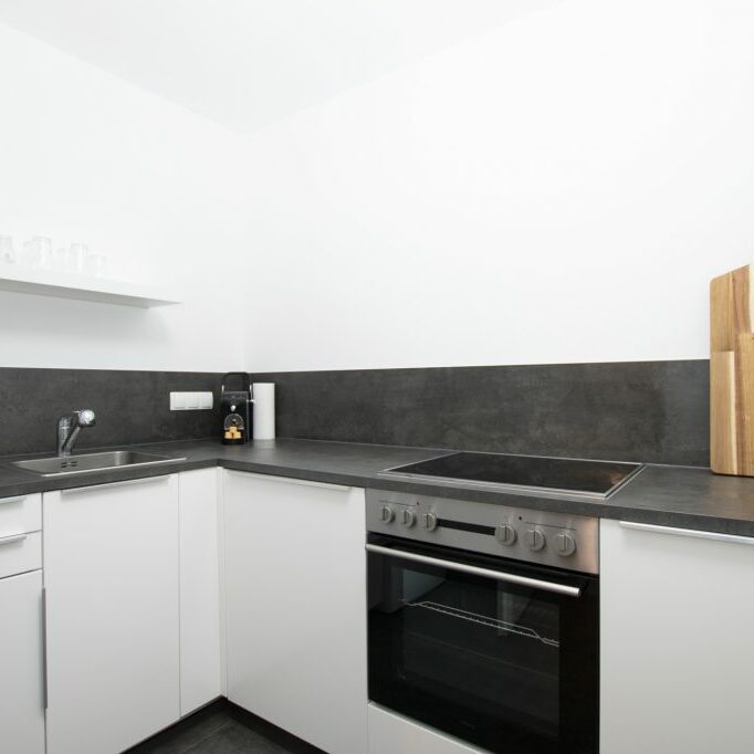 Küche mit Waschtrockner