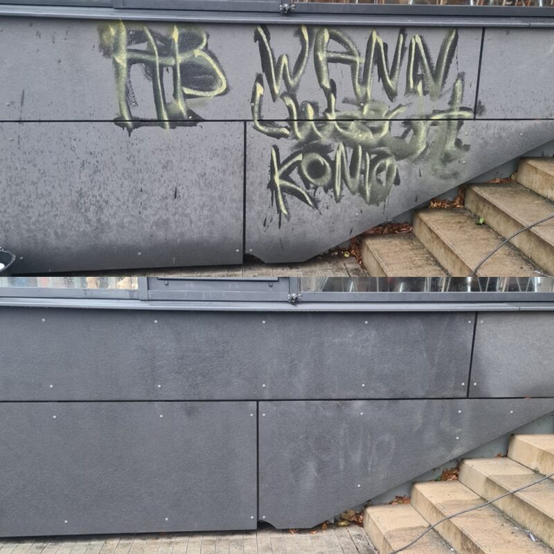 Brennecke Cleaning Entfernung und Schutz vor Graffiti 1