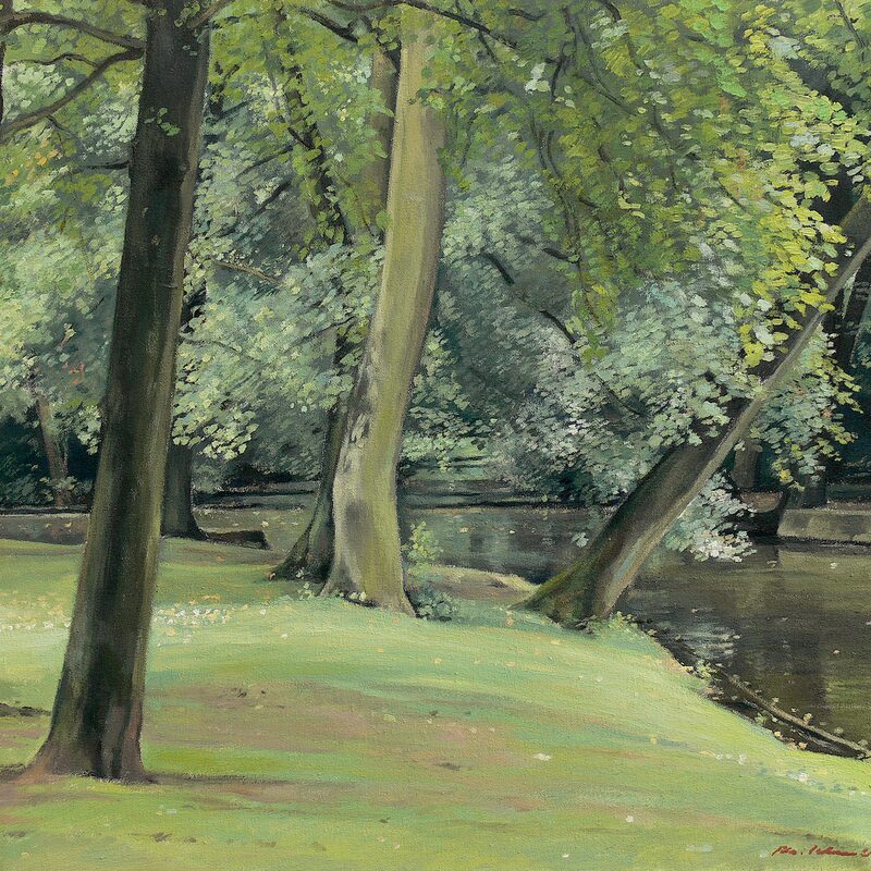 nells park, trier - rheinland-pfalz 2000, 43 x 52 cm, öl auf baumwolle