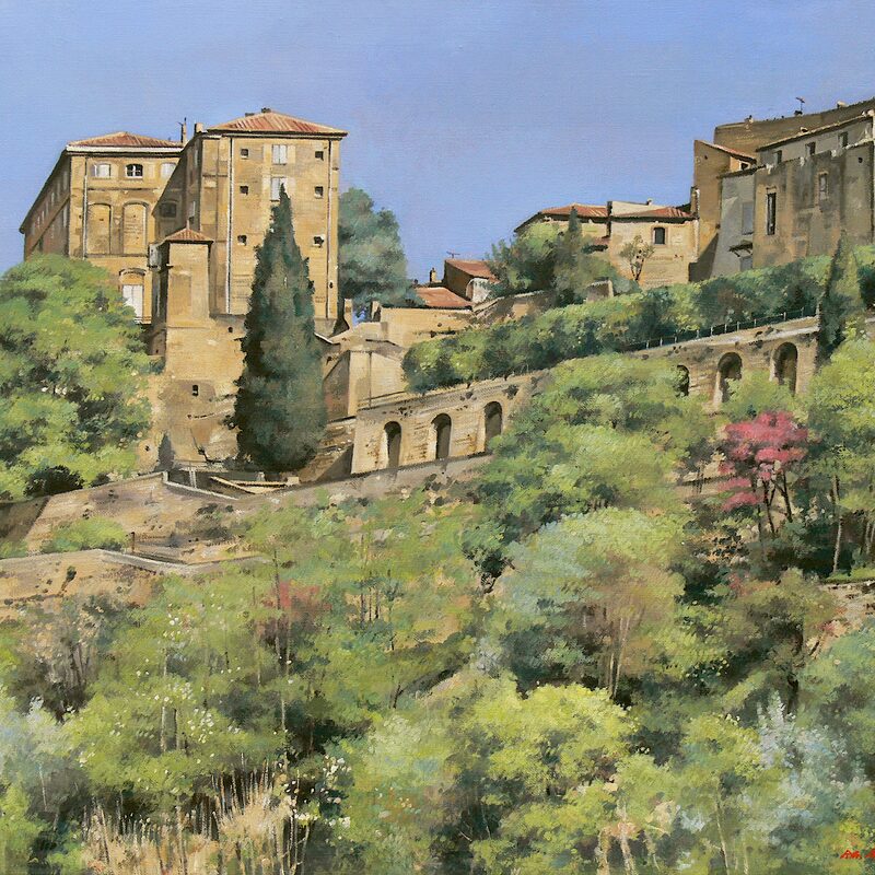 lauris - vaucluse 2018, 44 x 55 cm, öl auf leinwand