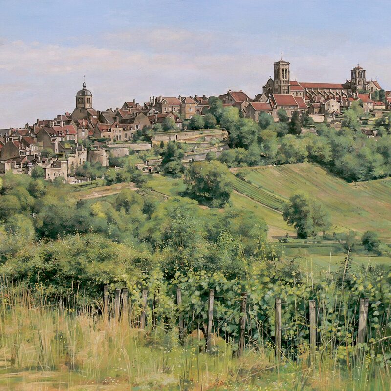 vézelay - yonne 2015, 90 x 110 cm, öl auf leinwand