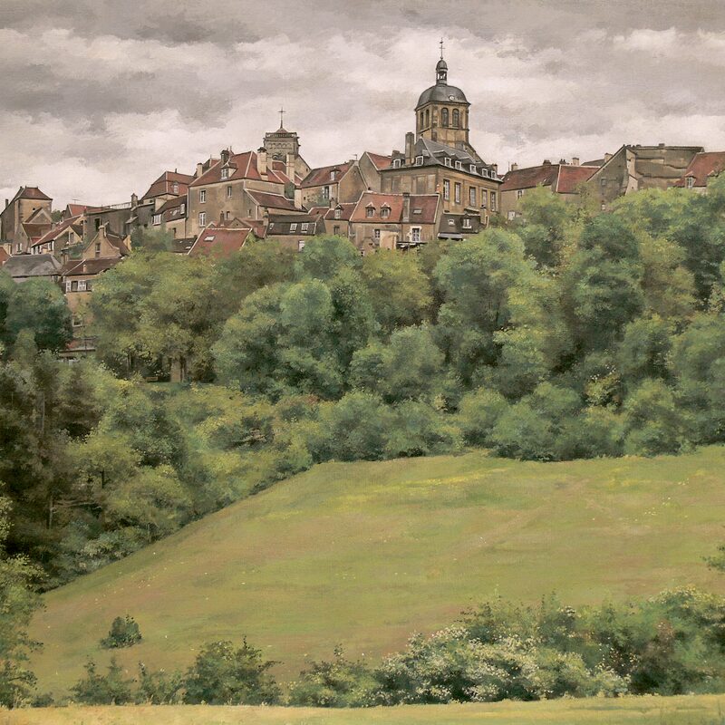 vézelay - yonne 2015, 80 x 95 cm, öl auf leinwand
