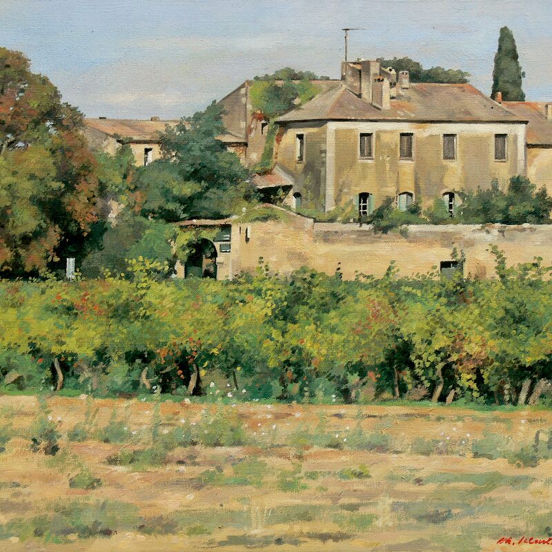 la-bégude-poulon - gard 2010, 44 x 52 cm, öl auf leinwand