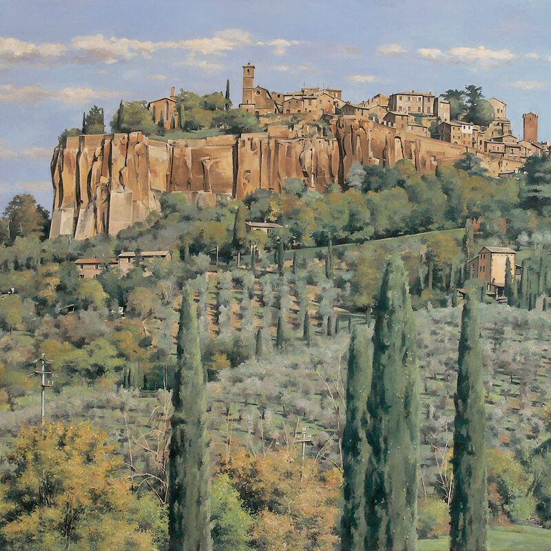 orvieto - ombrie 2022, 90 x 110 cm, huile sur toile