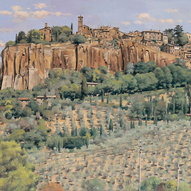 orvieto - ombrie 2022, 60 x 75 cm, huile sur toile