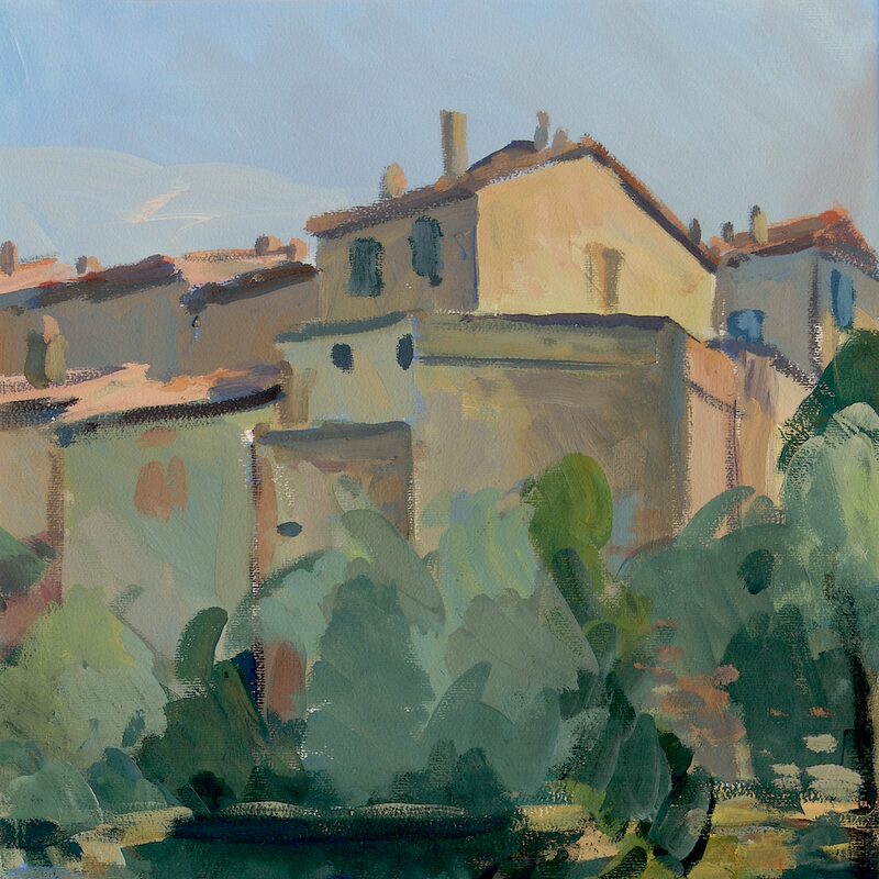 umbertide - ombrie 1988, 46,5 x 34,5 cm, gouache sur papier