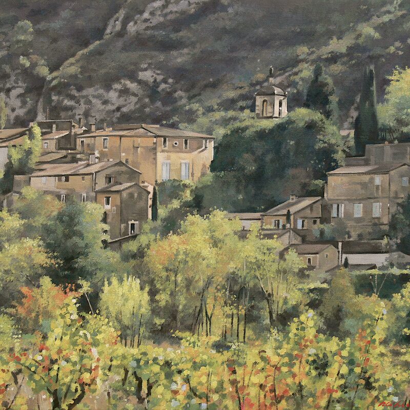maubec - vaucluse 2017, 75 x 60 cm, öl auf leinwand