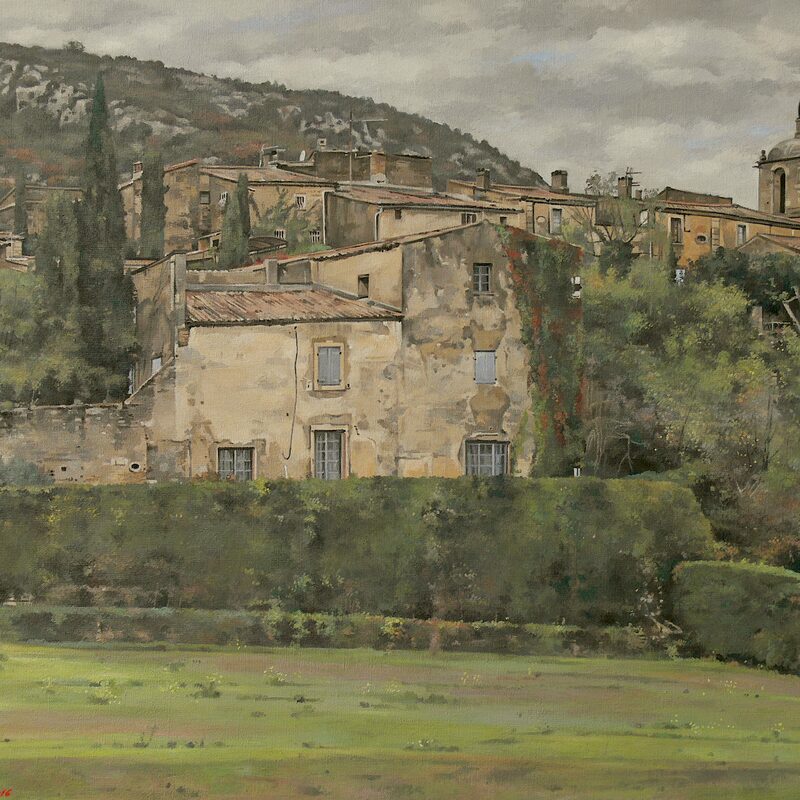 maubec - vaucluse 2016, 60 x 75 cm, öl auf leinwand