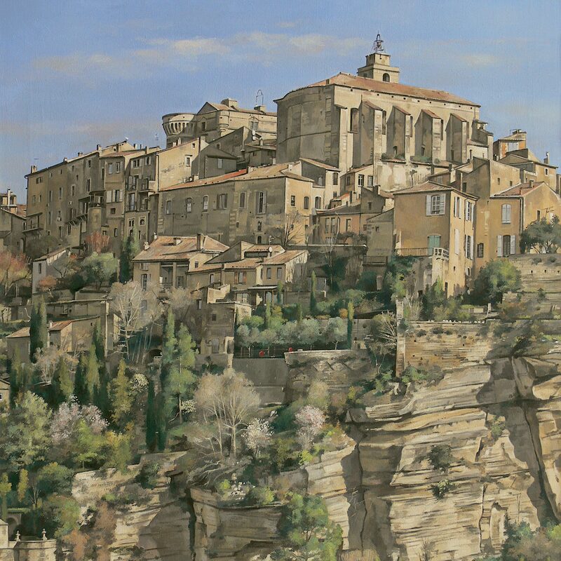 gordes - vaucluse 2016, 95 x 80 cm, öl auf leinwand
