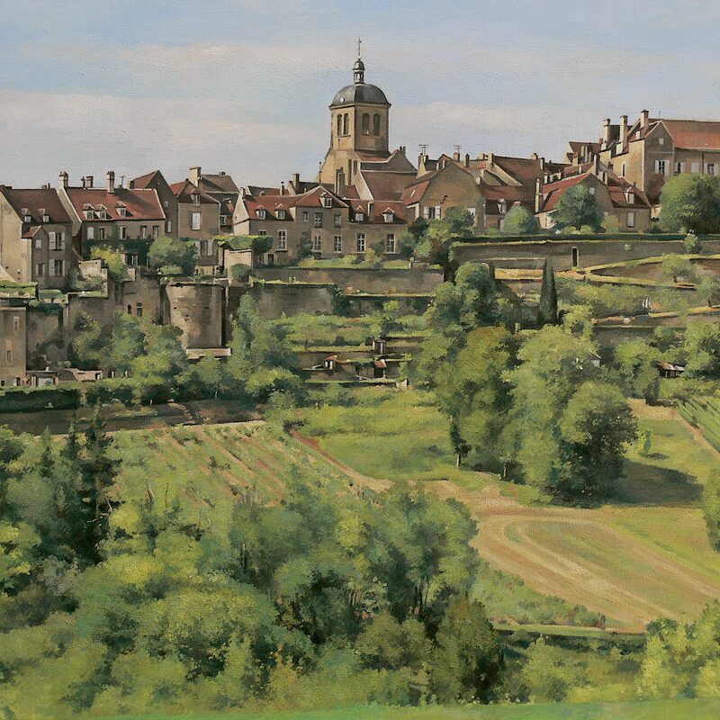 vézelay - yonne 2015, 60 x 75 cm, öl auf leinwand