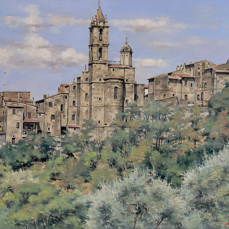 baschi - latium 2022, 60 x 75 cm, huile sur toile