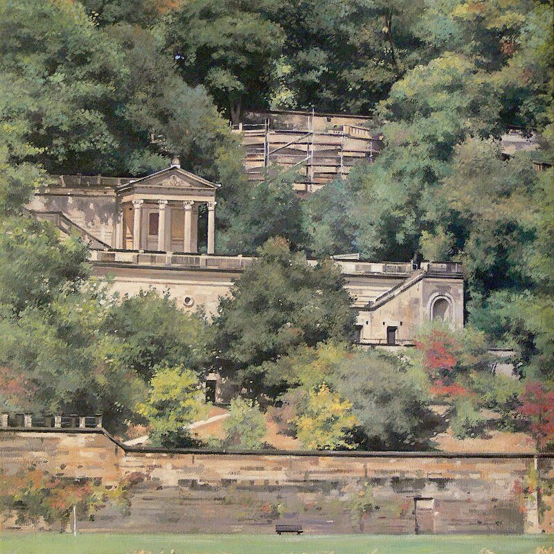 schloss albrechtsberg, dresden - sachsen 2012, 52 x 44 cm, öl auf leinwand