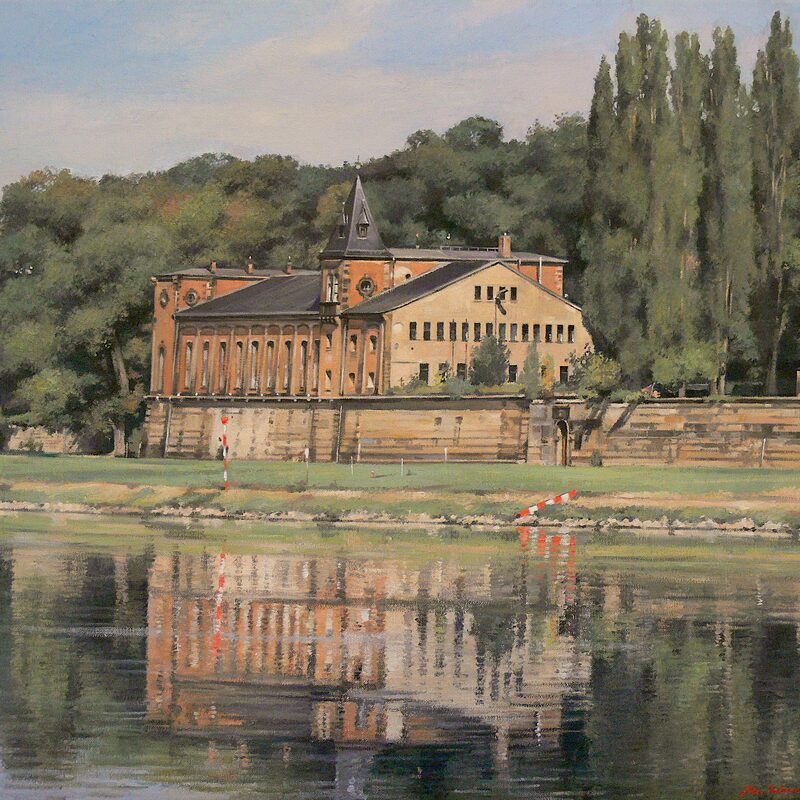 saloppe, dresden - sachsen 2012, 52 x 59 cm, öl auf leinwand