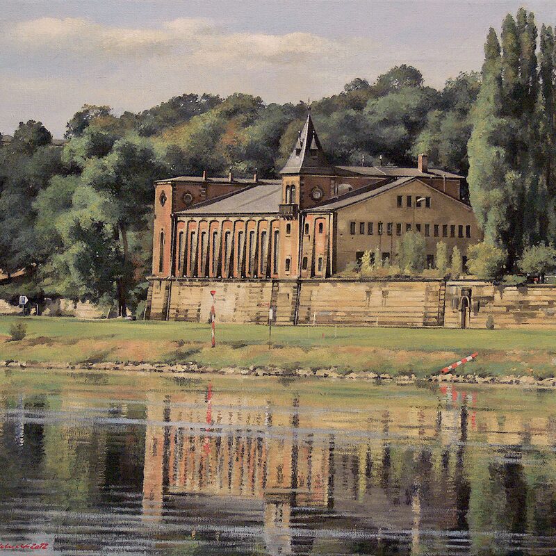 saloppe, dresden - sachsen 2012, 52 x 59 cm, öl auf leinwand