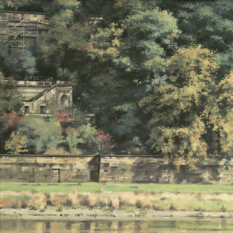 schloss albrechtsberg, dresden - sachsen 2012, 44 x 36 cm, öl auf leinwand