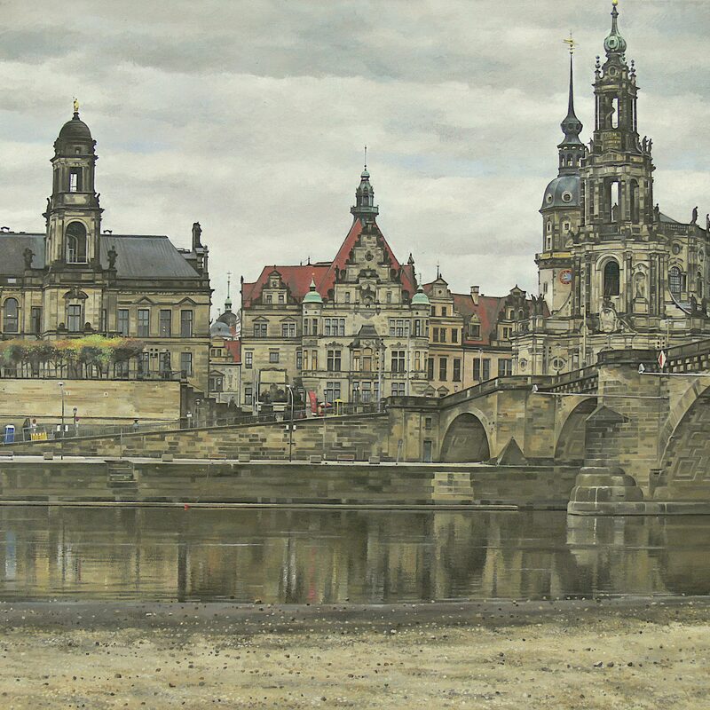 altstadt, dresden - sachsen 2013, 90 x 110 cm, öl auf leinwand