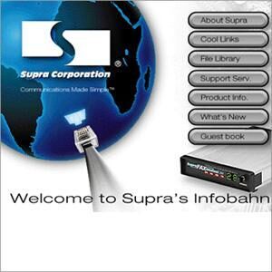 Supra corporate website 1994