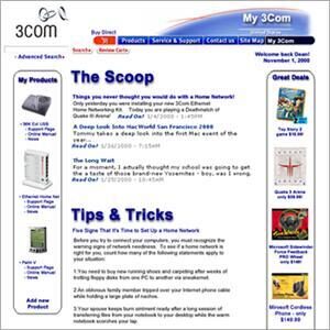 3Com personalized web application 1999