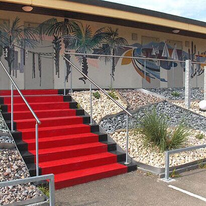 Treppe und Wand kreativ gestaltet