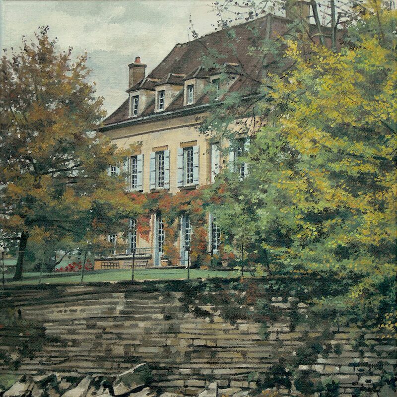 vault-de-lugny - yonne 2015, 44 x 36 cm, öl auf leinwand