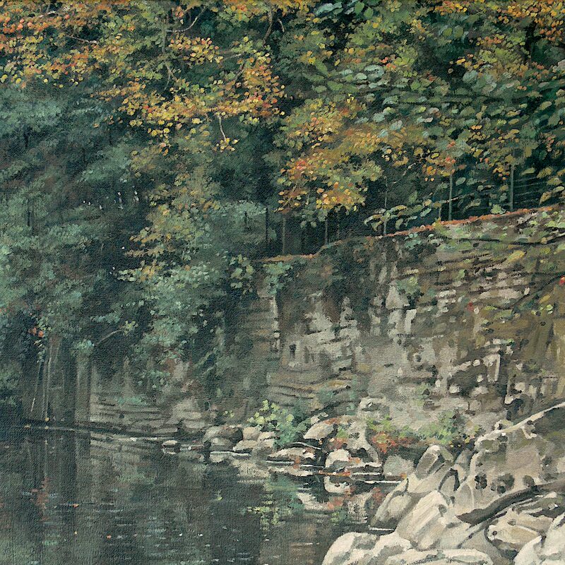 vault-de-lugny - yonne 2015, 44 x 36 cm, öl auf leinwand