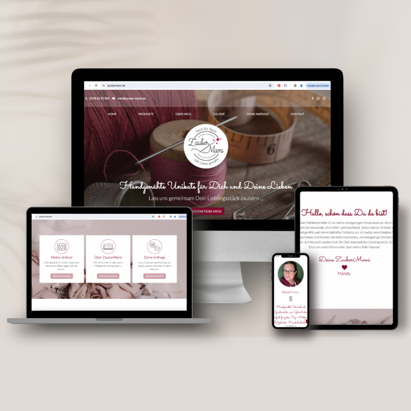 Website ZauberMami, Mandy Brill