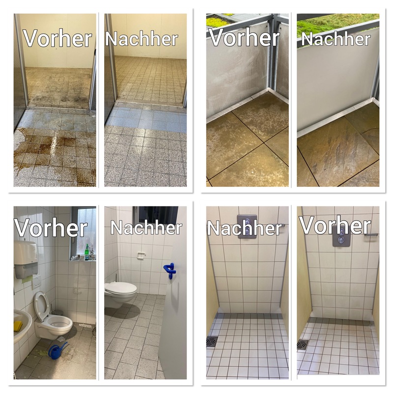 Diverse Beispiele für erfolgreiche Endreinigungen vorher/nachher