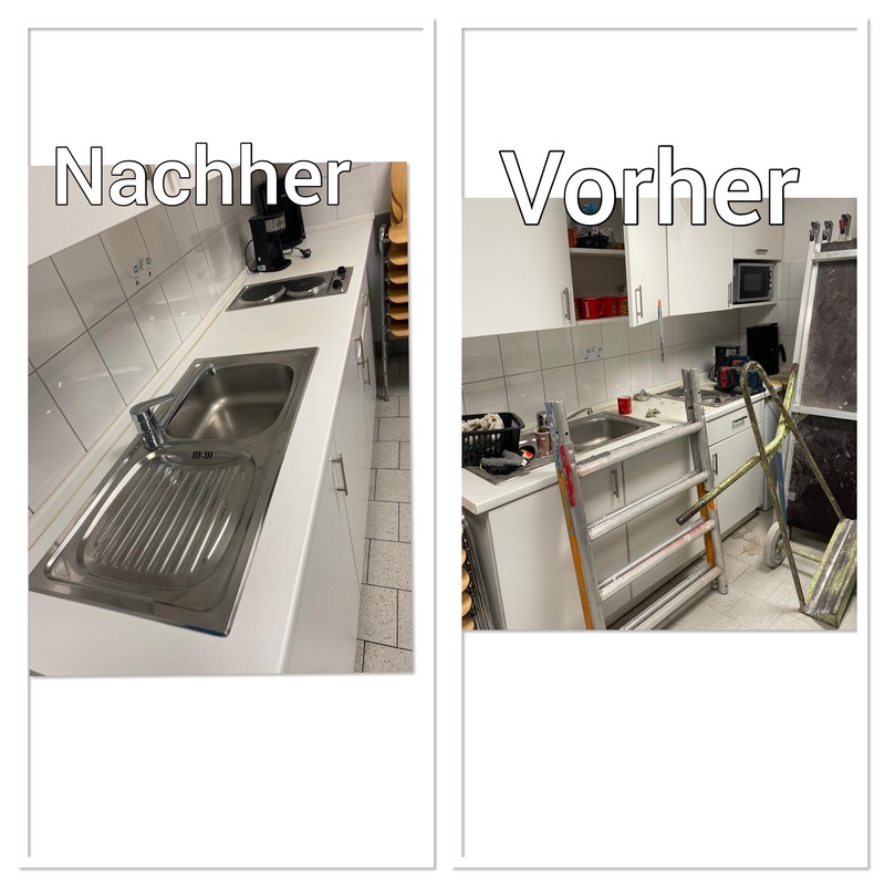 Küchenendreinigung vorher/nachher