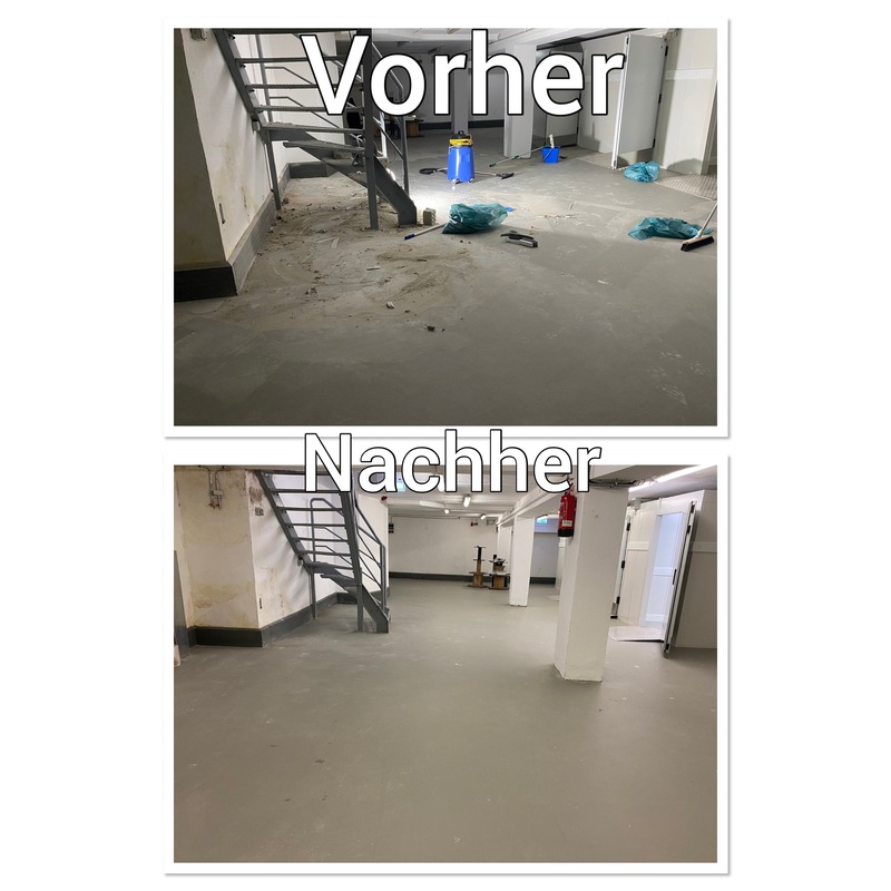 Bauendreinigung vorher/nanachher