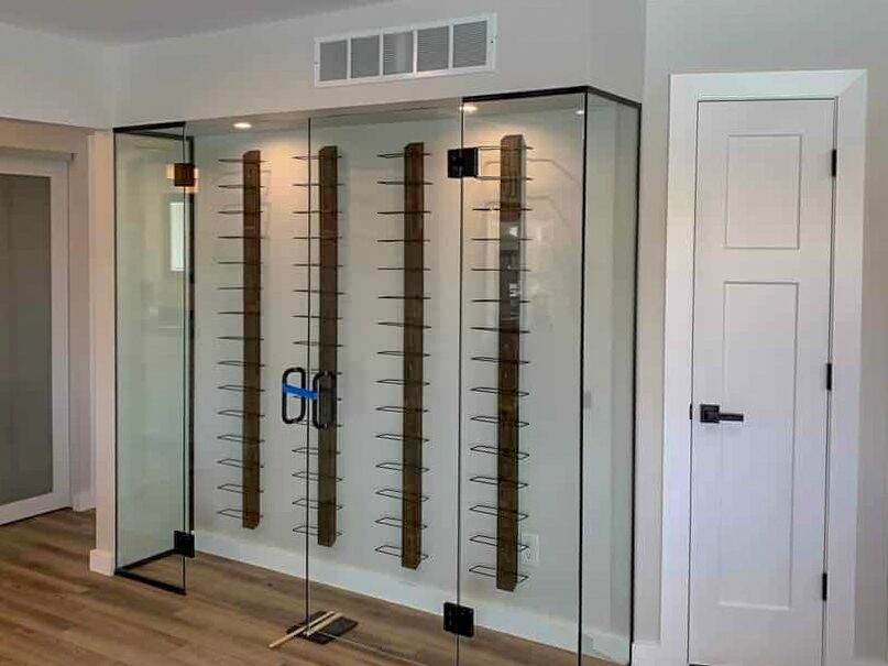 Custom glass cabinet - tempered glass