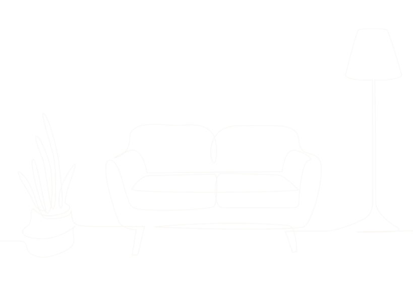 Zeichnung Paar liegt im Bett