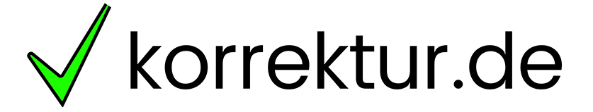 korrektur.de Logo Homepage