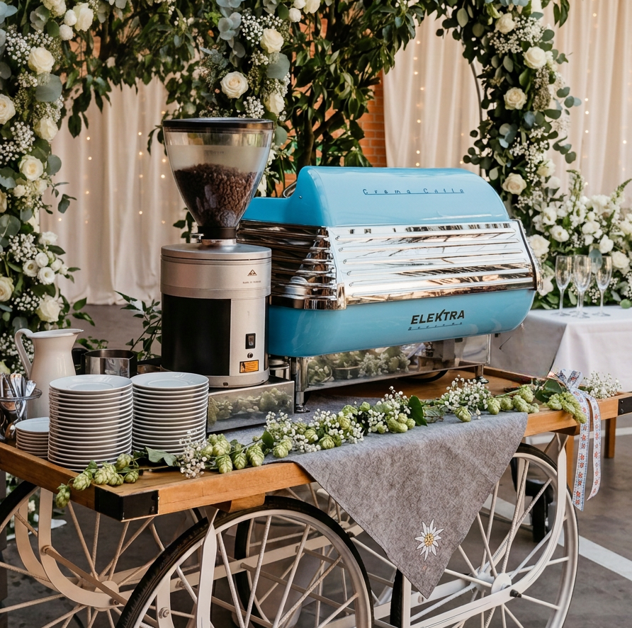 Mobile Kaffeebar für Hochzeiten in München