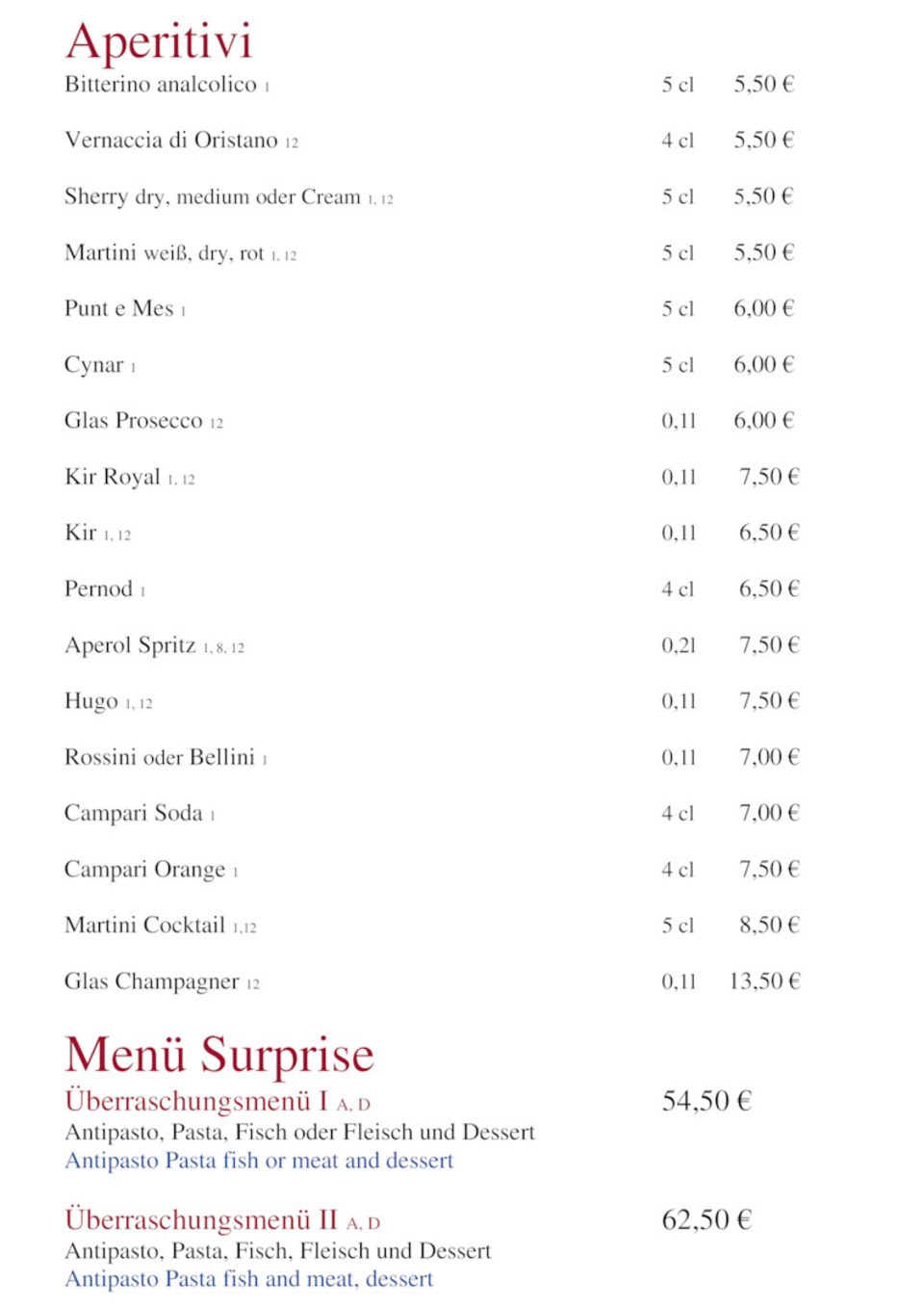 Ristorante Piccolo Mondo Italienisches Restaurant in Berlin