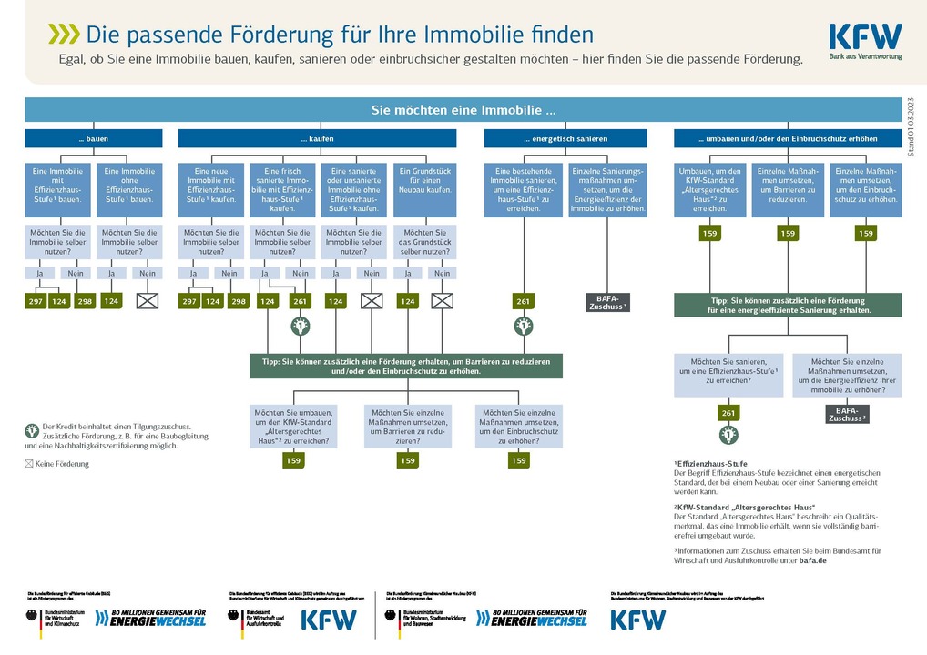 BAFA-Zuschüsse + durchschnittliche KfW-Zuschüsse für Einzelmaßnahmen