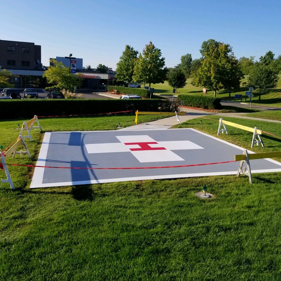 Outdoor Traffic Coating w/Safety Markings